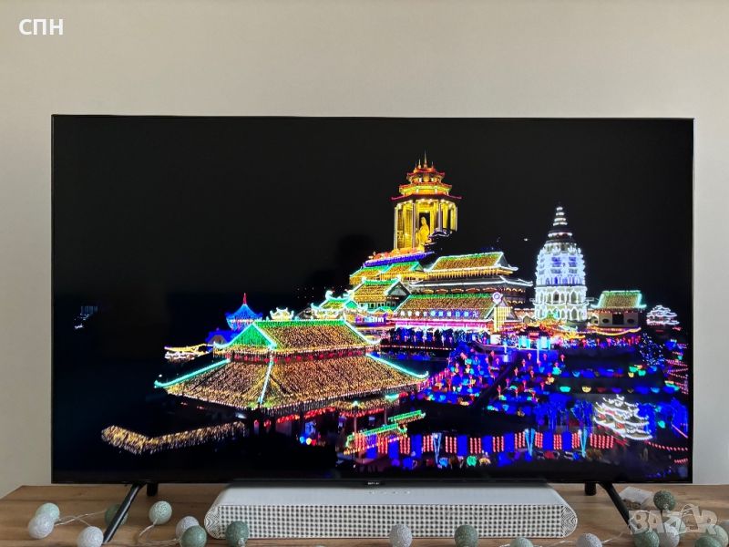 samsung qled 55Q70R smart tv телевизор, снимка 1