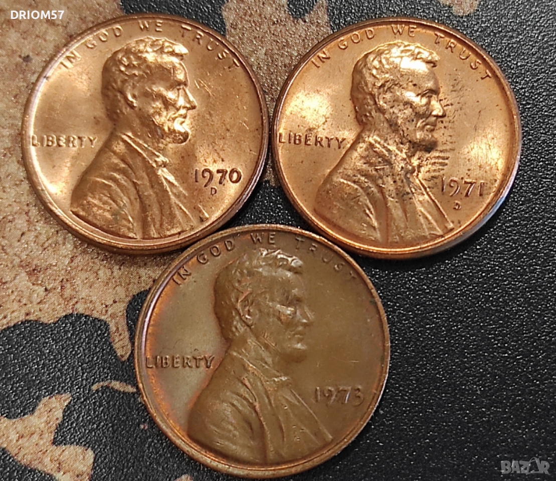 Монети САЩ - 3 бр. [1970-1973], снимка 1