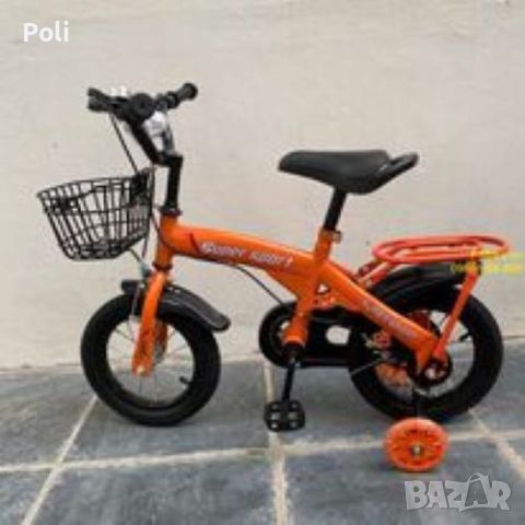 Детски велосипед с противоплъзгащи се гуми и светещи помощни колела. Инчове: 12, 14 или 16 , снимка 7 - Велосипеди - 45094664