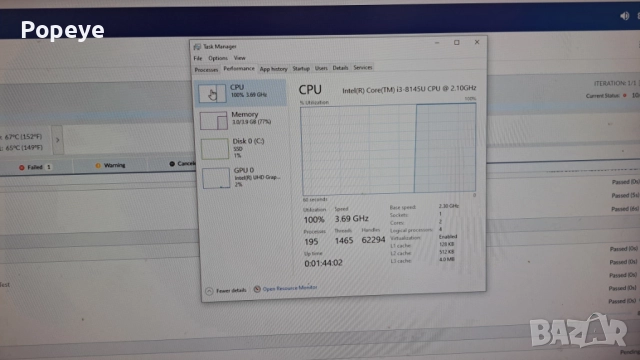 Lenovo Tiny M630e Mini PC Intel Core i3-8145U, снимка 9 - За дома - 52709440