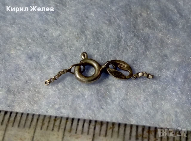 СТАРА СРЕБЪРНА КАРАБИНКА ЗАКОПЧАЛКА За КОЛИЕ ЛАНЕЦ ВЕРИЖКА ГРИВНА СРЕБРО 925 ПРОБА 30233