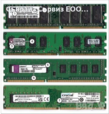 RAM памети DDR1 / DDR2 / SDRAM – 256MB, 512MB, 1GB, 2GB – ТОП ЦЕНИ