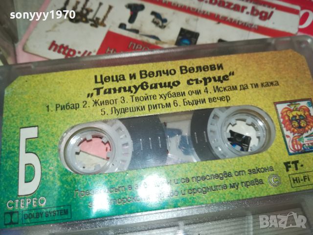 ЦЕЦА И ВЕЛЧО ВЕЛЕВИ-ОРИГИНАЛНА КАСЕТА 2107241726, снимка 14 - Аудио касети - 46650248