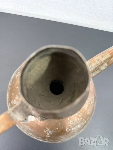 Османска медна кана / ибрик / съд. №7800, снимка 9 - Антикварни и старинни предмети - 53016009