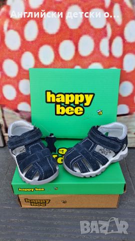 Английски детски сандали естествена кожа-Happy Bee, снимка 3 - Детски сандали и чехли - 46316828