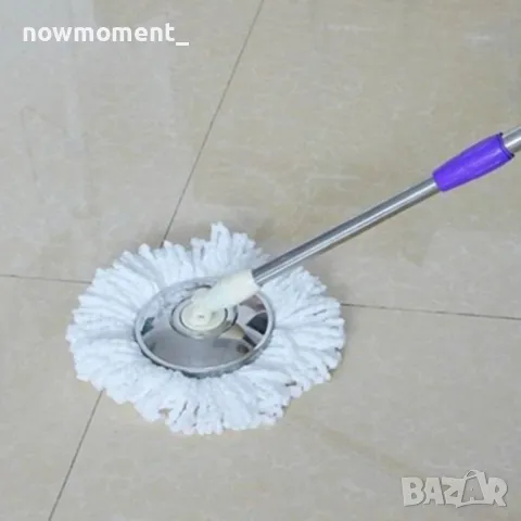 Резервен моп парцал за Spin mop/ Специалните микрофибърни влакна на мопа привличат всичко от пода. Б, снимка 7 - Други стоки за дома - 49169961