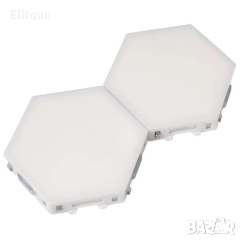 Комплект от 3 броя Модулен TOUCH LED панел тип „Honeycomb", снимка 2 - Други - 52853775