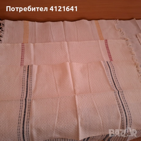 Ръчно тъкани кърпи, памук, от чеиза на майка ми, снимка 7 - Хавлиени кърпи - 53838774