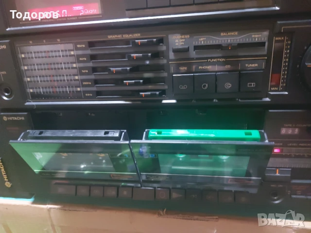 Hitachi HRD-MD28 & Htachi HS-E38 AM-FM Stereo Cassette Recorder & 2Way Bassreflex, снимка 12 - Аудиосистеми - 51369347