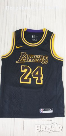 Nike NBA Lakers Kobe Bryant Black Mamba #24 Mens Size M /10 -12 Years/ НОВО! ОРИГИНАЛ! Баскетболен П, снимка 1