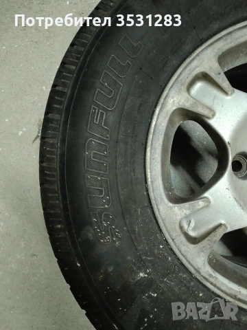 Оригинални алуминиеви джанти с гуми Митсубиши Паджеро Mitsubishi Pajero, снимка 2 - Гуми и джанти - 53621370