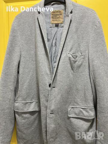 Мъжко сиво сако от трико – спортно-елегантно