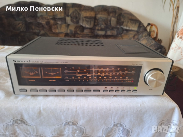 SOUND-6002 HI FI VINTAGE STEREO TUNER.MADE IN JAPAN FOR WEST GERMANY.