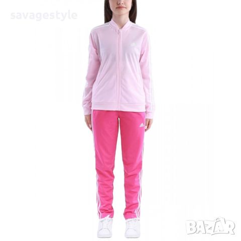 ADIDAS Essentials 3-Stripes Tracksuit Pink, снимка 1 - Детски анцузи и суичери - 46668828