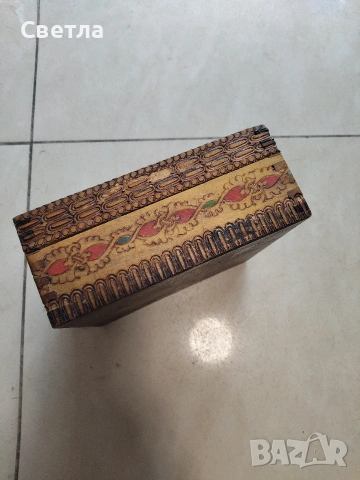 Дървена кутия , снимка 3 - Други ценни предмети - 53241090