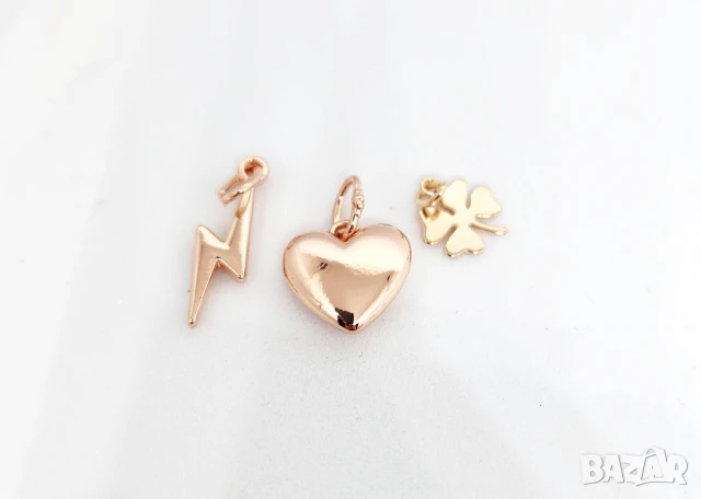 Висулки Sunlight детелина перла дърво черупка сърце мълния, снимка 6 - Колиета, медальони, синджири - 51022325