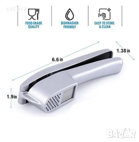 Преса за чесън Shik, Слайсър, 2 в 1, снимка 4 - Други стоки за дома - 52699617