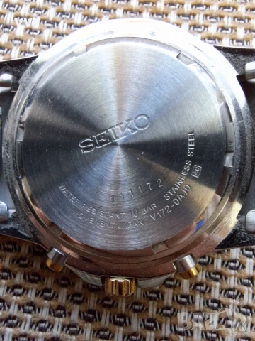 Мъжки часовник Seiko solar chronograph v172-OAJO, снимка 7 - Мъжки - 51156644