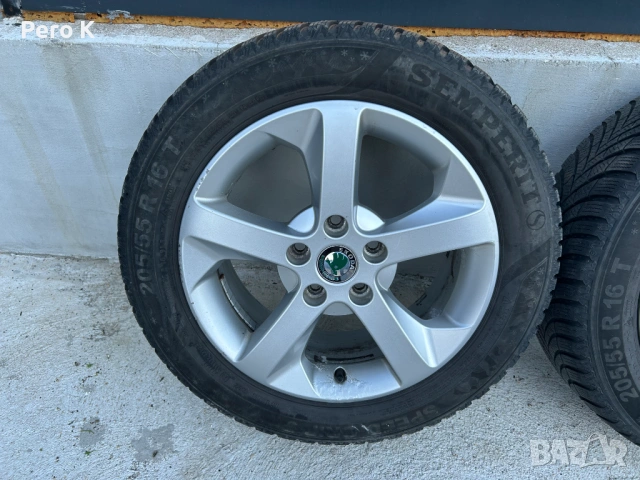 ОРИГИНАЛНИ ДЖАНТИ ЗА ШКОДА R16 , снимка 2 - Гуми и джанти - 53886305