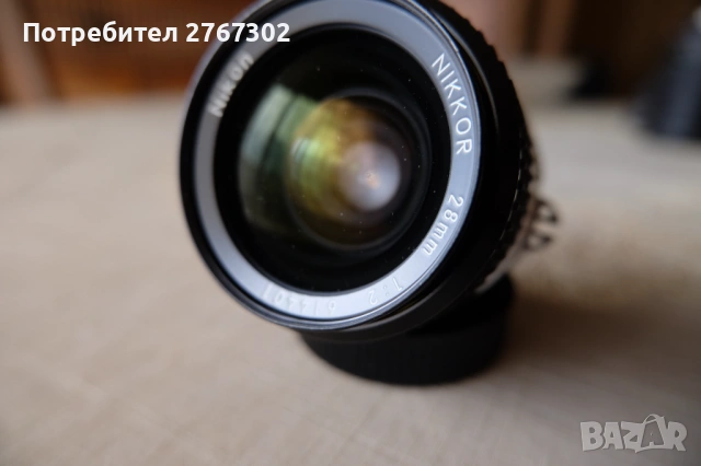Nikon 28mm f2 AI-s Lens. Nikon F Mount., снимка 2 - Обективи и филтри - 53924581