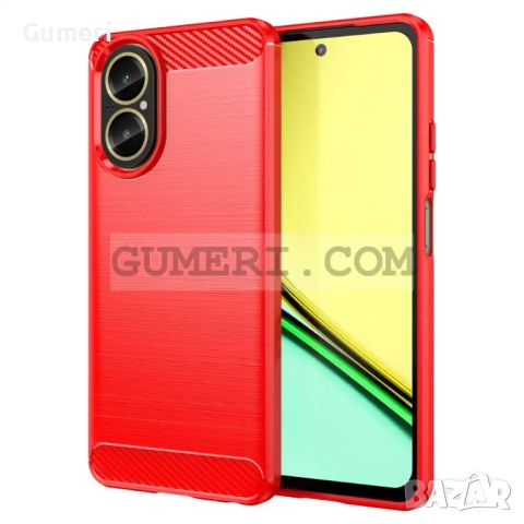 Realme C67 4G Противоударен Силиконов Гръб "Карбон Шарк"", снимка 2 - Калъфи, кейсове - 45451945