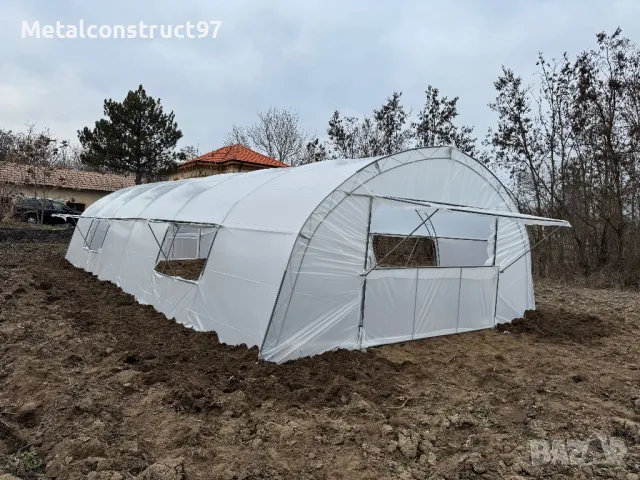 Производство и монтаж на Тунелни оранжерии 6м ширина, снимка 6 - Оранжерии - 49639528