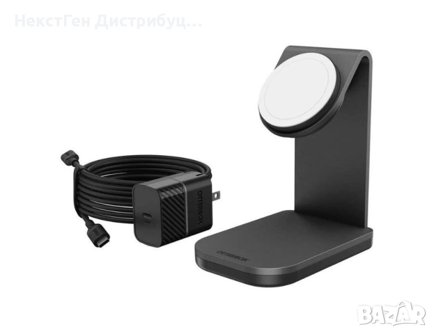 OtterBox MagSafe Charging Stand 15W MFi Black White | Нов | 24м Гаранция, снимка 3 - Безжични зарядни - 53455892