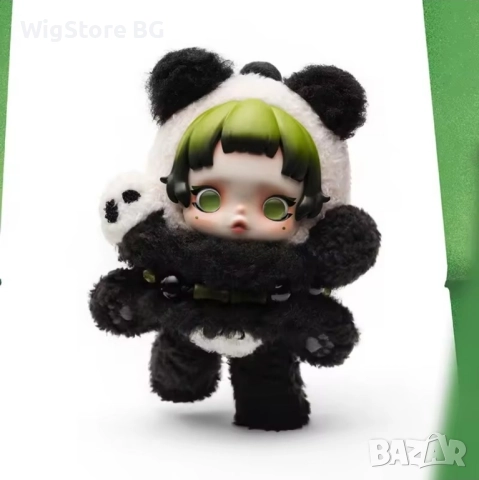 SKULLPANDA Lazy Panda Plush Doll Pendant - POP MART, 100% AUTHENTIC, снимка 5 - Кукли - 52017193