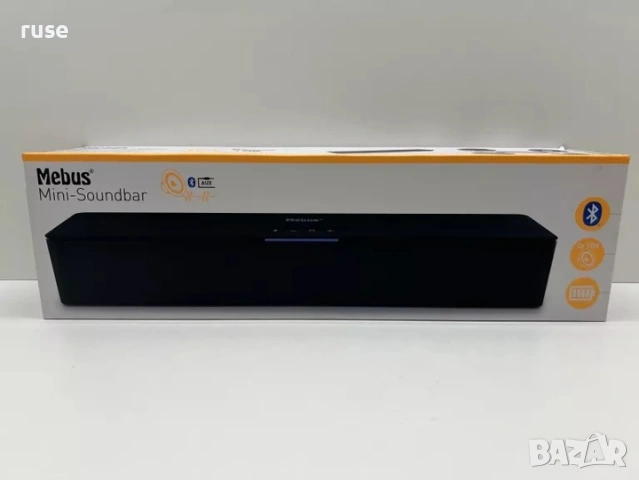 НОВ! Саундбар Mebus 40см 2x15W RMS Bluetooth, снимка 8 - Аудиосистеми - 53569473