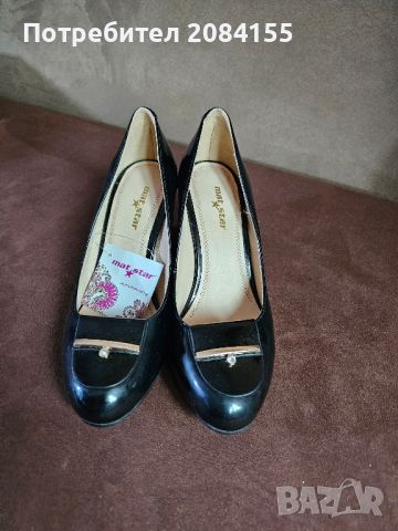 Обувки,черни, снимка 1 - Дамски елегантни обувки - 45671117