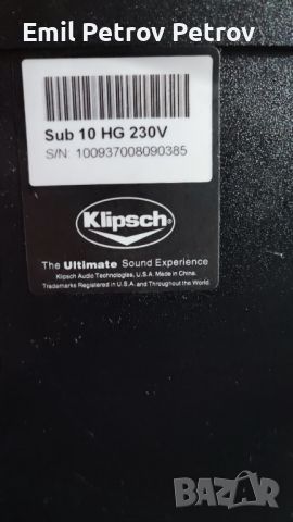 Промо!!!⭐⭐⭐ Klipsch 5.1 synergy Сет Домашно кино, снимка 9 - Тонколони - 45553079