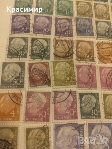 Пощенски марки Теодор Хойс !, снимка 4 - Филателия - 52043330