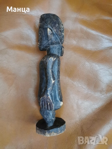 Африканска фигура Монтол от Нигерия, снимка 2 - Антикварни и старинни предмети - 52175483