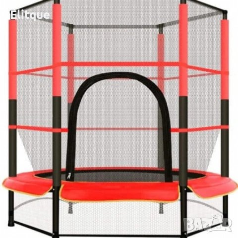 Мини батут с мрежа за безопасност – Компактен и забавен избор за деца, снимка 14 - Други стоки за дома - 53059900