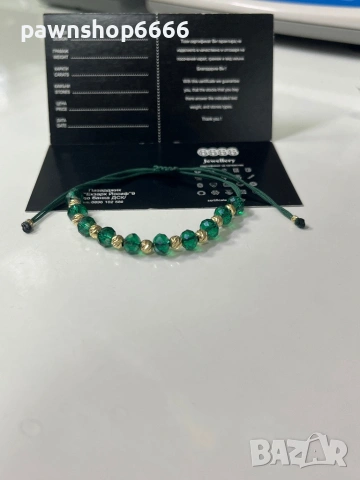 Гривна със златни елементи 14К / Златна гривна 14К, снимка 2 - Гривни - 53537183