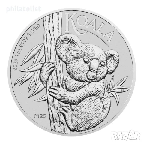 Австралия 2024 - 1 долар – Коала , 1 OZ – Сребърна монета, снимка 6 - Нумизматика и бонистика - 48228391