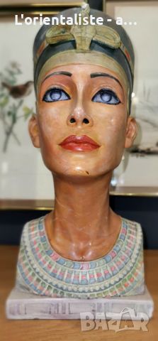 Бюст Нефертити , снимка 1 - Антикварни и старинни предмети - 45385039