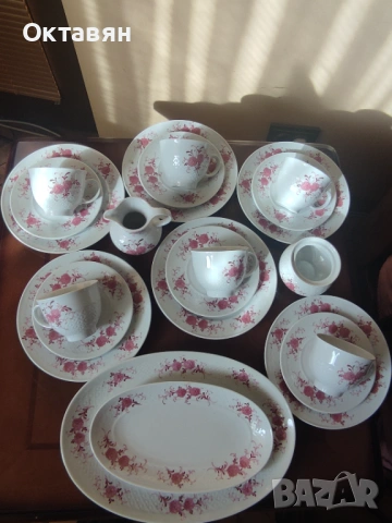 Порцеланов сервиз за чай,плато, снимка 11 - Сервизи - 53335045