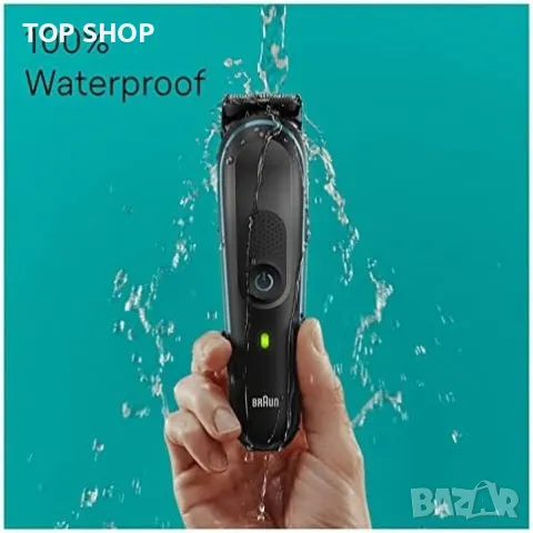 Нов Braun Комплект самобръсначка тример за мъжко подстригване на коса брада нос уши, снимка 5 - Тримери - 49804788