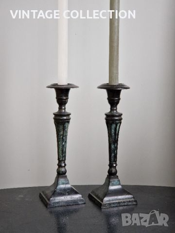 Свещник ART DECO Винтидж стил аристократични свещници 30см, снимка 4 - Антикварни и старинни предмети - 45718256