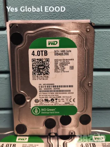 WD Green / Red HDD 4TB - Хард диск за компютър / DVR - NVR, снимка 2 - Твърди дискове - 50367775