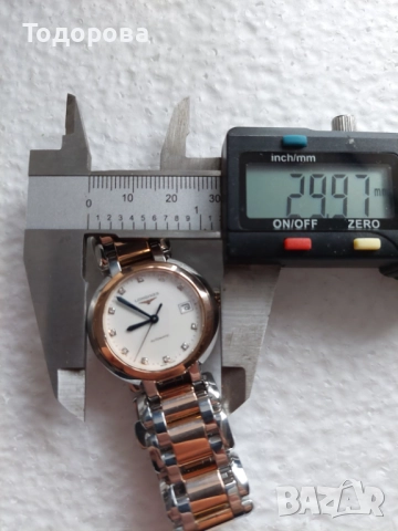 Лонжин,Дамски часовник,диаманти, розово злато 18к-стомана-Longines Primaluna L81135876, , снимка 14 - Дамски - 52807110