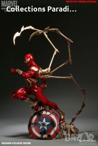 Sideshow Marvel Iron Spiderman фигура статуя колекции , снимка 3 - Колекции - 54149263