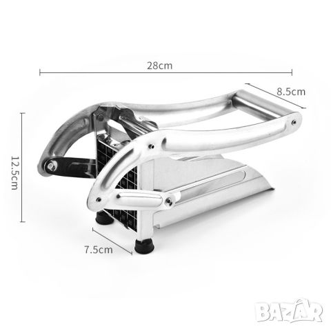 Преса за картофи с две сменяеми приставки за рязане от неръждаема стомана, снимка 5 - Други - 45587266