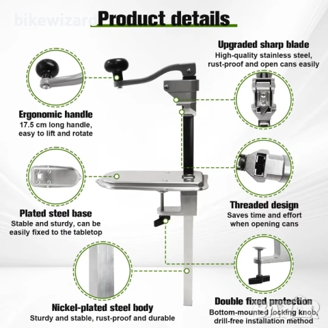 Професионална ръчка отварачка на консерви за заведения / ресторанти НОВА, снимка 5 - Други инструменти - 54034003