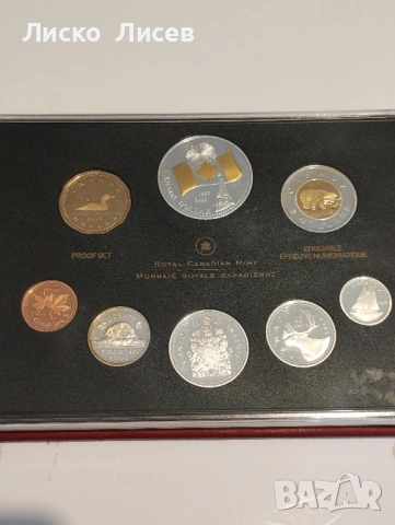 Канада 2005г. сет мат-гланц 8 броя монети 6 от тях сребро