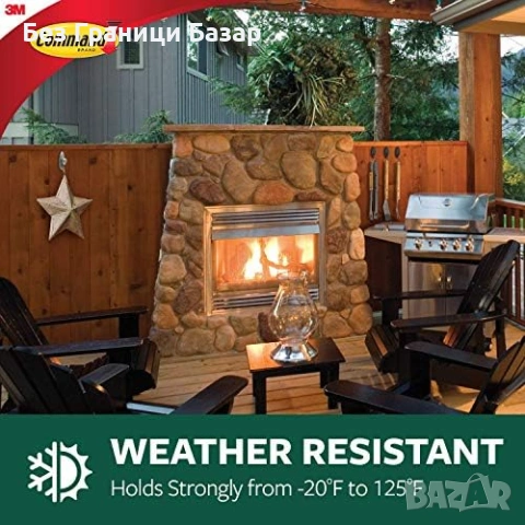 Нова Метална бронзова кука Command за венци и табели без пробиване външна употреба, снимка 5 - Други стоки за дома - 53156608