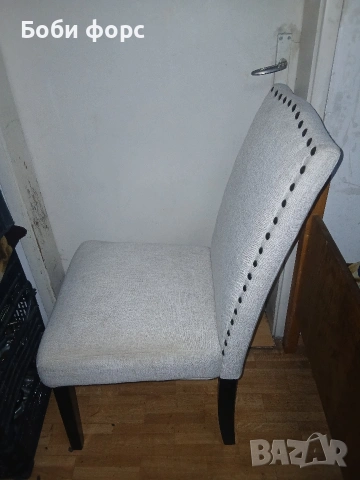 Уютен стол бял цвят , снимка 3 - Столове - 53578892