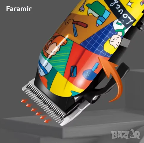 Изображение на продукта Машинка за подстригване Kemei KM-770, Професионална, 4 приставки, Многоцветн, снимка 4 - Машинки за подстригване - 49796694