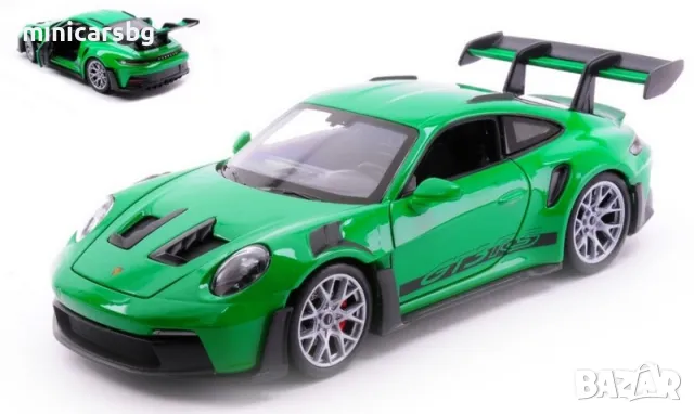 1:24 Метални колички: Porsche 911 GT3 RS (992) Welly, снимка 1 - Колекции - 47892779